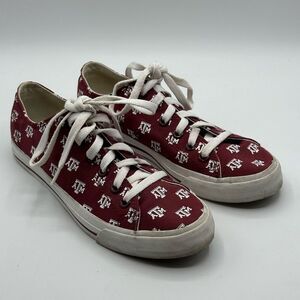 Row One Texas A&M Aggies Oxford Lace-Up Unisex Collegiate Sneakers Size 6